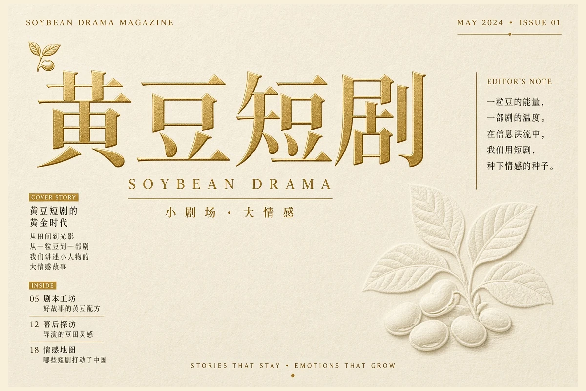 黄豆短剧帮助中心主题插画视觉